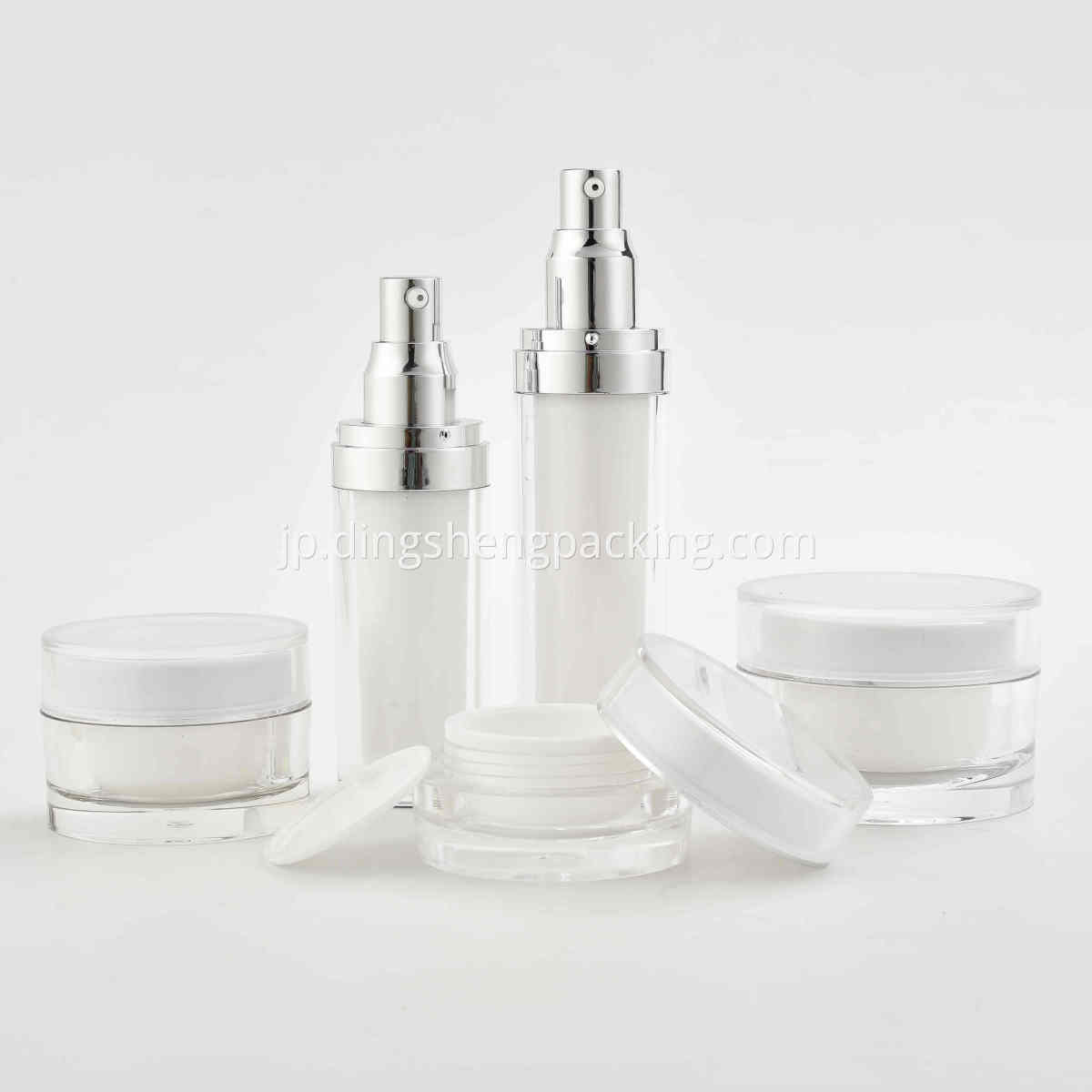 White Cosmetic Lotion Bottle